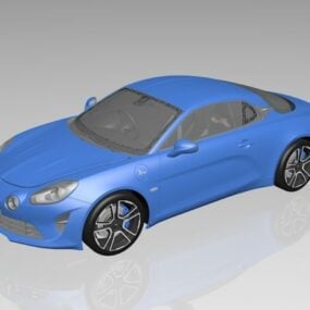 Model pojazdu elektrycznego sedana 3D