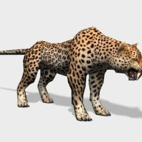 3d модель амурського леопарда
