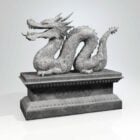 Ancienne sculpture de dragon chinois