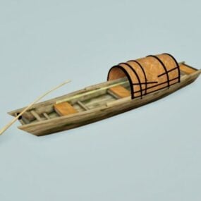 Čínský rybářský člun 3D model