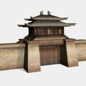 Temple Gate Beijing 3d model