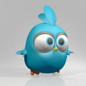 Angrybirds Niebieski ptak Model 3D