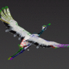 Animated Flying Crane