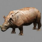 Rinoceronte animado Rigged