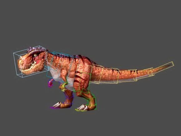 Анимированный динозавр T Rex
