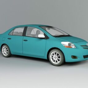 โมเดล 3 มิติของ Toyota Yaris Animated With Rig