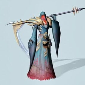 Fantasy Man Warrior Character 3d model