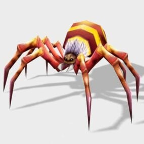3д модель гигантского паука аниме-животного