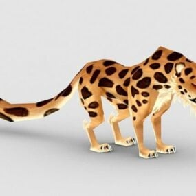 Spotted Leopard 3d-modell