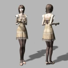 Charlotte Aulin Character 3d model
