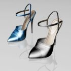 Ankle Strap High Heel Shoes