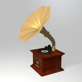 Antik grammofon 3d-modell