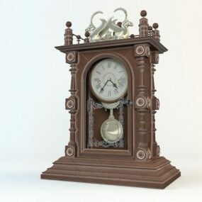 Klassisk Mantle Clock 3d-modell