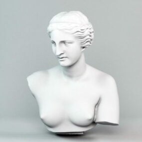 Sculpture Female Head 3d model