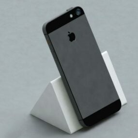 Black Apple Iphone 5 3d model