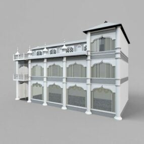 Model 3D domu arabskiego