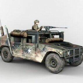 Hmmwv Infantry Soldier Transport 3d model