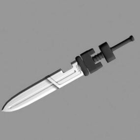 Game Combat Knife 3d model