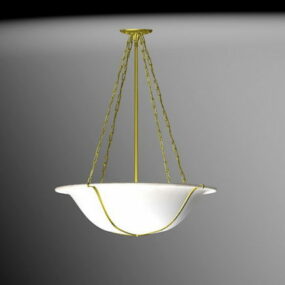 Lâmpada de vela em vidro quadrado Modelo 3D