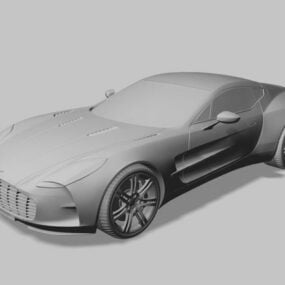 Superauto Aston Martin One77 3D-Modell