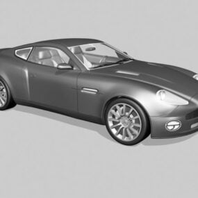 Coche sedán Aston Martin V12 modelo 3d