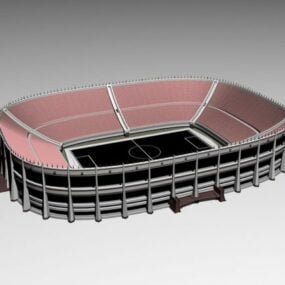 Stade d'athlétisme modèle 3D