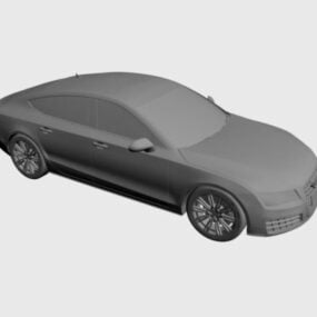 Audi A7 Lowpoly 3d modell
