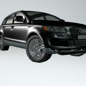 Audi Q7 דגם תלת מימד צבוע שחור