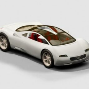 Güzel Audi Quattro Konsept Araba 3D modeli