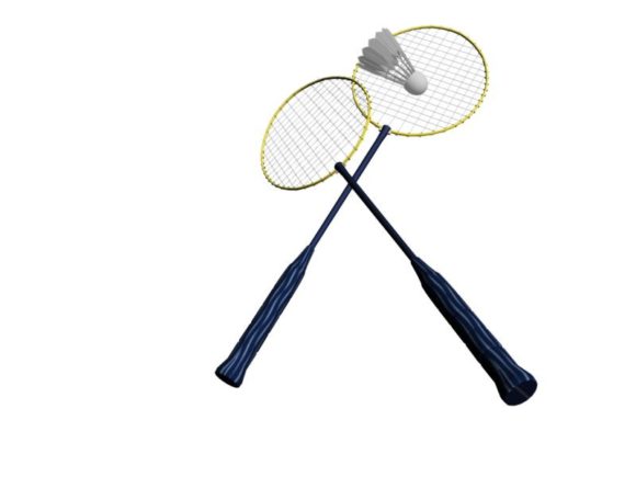 Common Badminton Racket And Shuttlecock