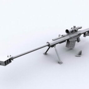 Precision Rimfire Gun 3d model