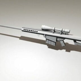 Barrett M82a1 Sniper Gun 3d model