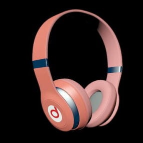Pink Beats Headphone 3d-modell