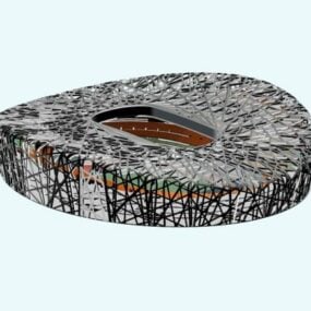 3D model olympijského národního stadionu v Pekingu