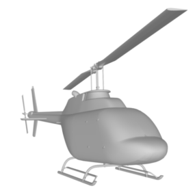 Bo 105 Utility Helicopter 3d model