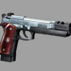 Beretta 92 Wood Grips Gun