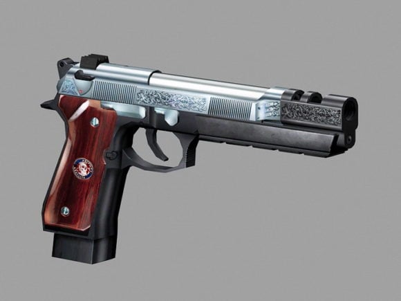 Beretta 92 Wood Grips Gun
