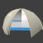 Big Camping Tent Curved Shaped