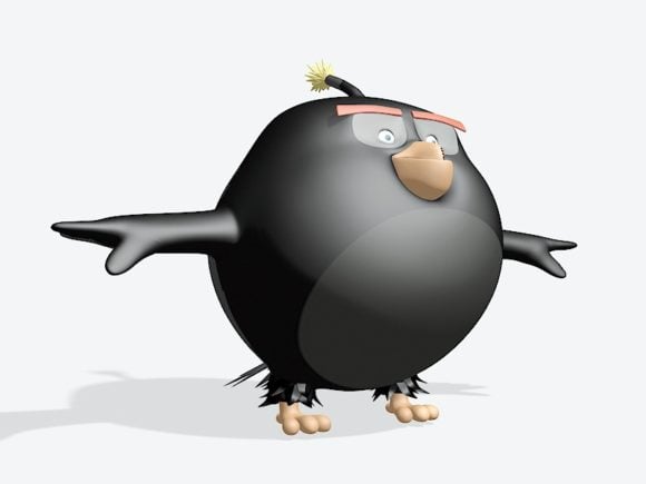 爆弾怒っている鳥のキャラクター
