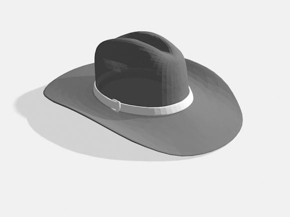 قبعة فيدورا سوداء