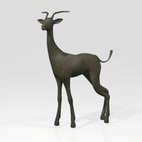 Cartoon Gazelle Animal 3d model
