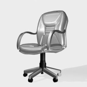 Leather Swivel Desk Chair 3d model