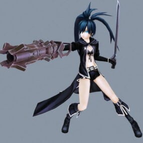 Black Rock Shooter Character 3d-model