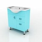 Blue Bathroom Vanity Cabinet