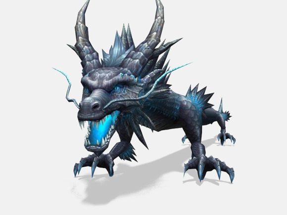 Гигантский синий дракон