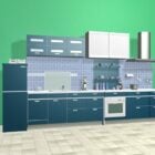 Idées de conception d'armoires de cuisine bleues