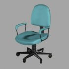 Modrá kancelářská židle Nábytek pro zaměstnance