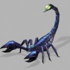 Blue Scorpion Low Poly