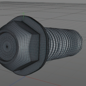 Bolt Nut Hexagon דגם 3D