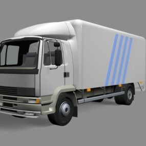 Modelo 3d de veículo caminhão betoneira
